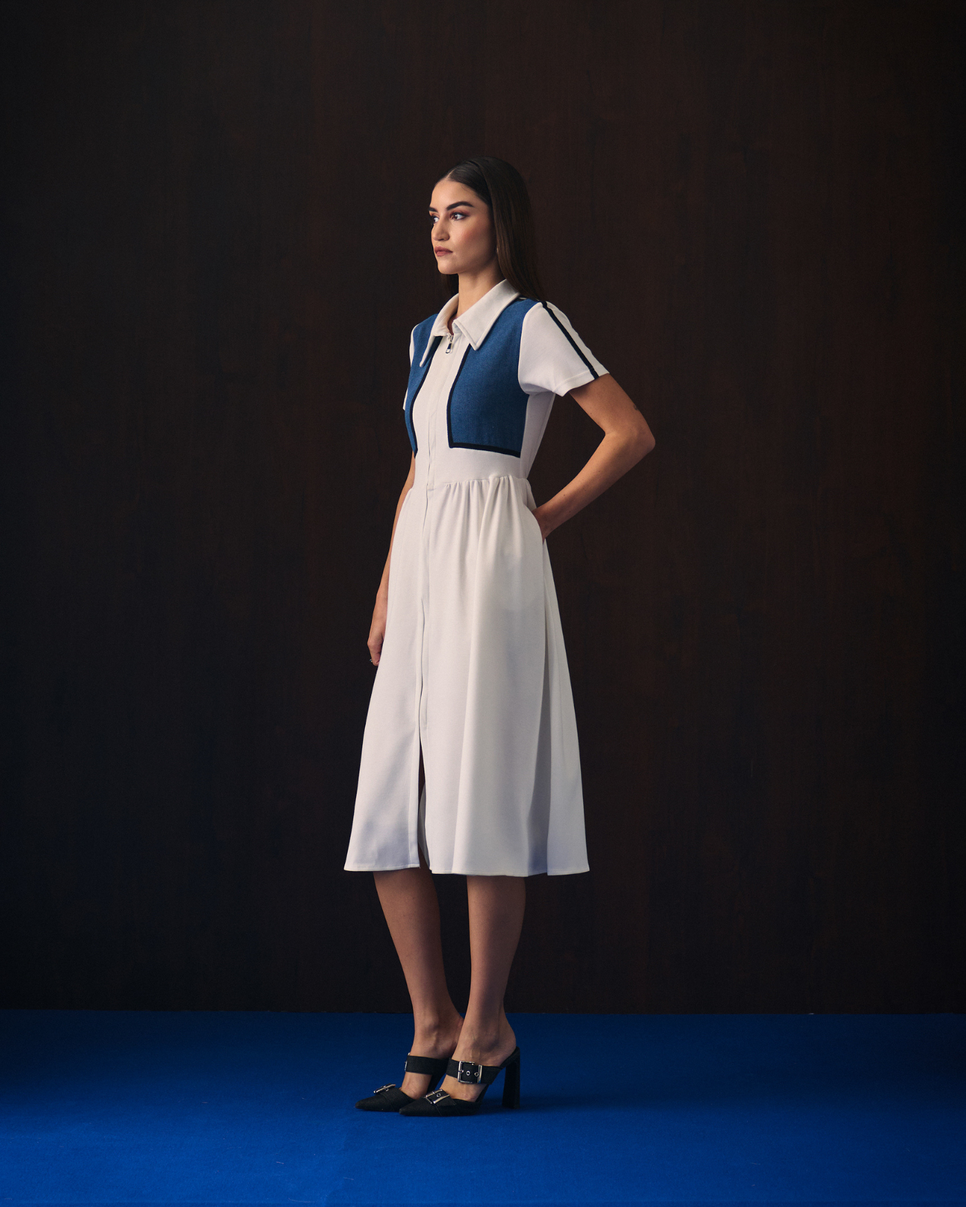 WHITE ALIA DRESS