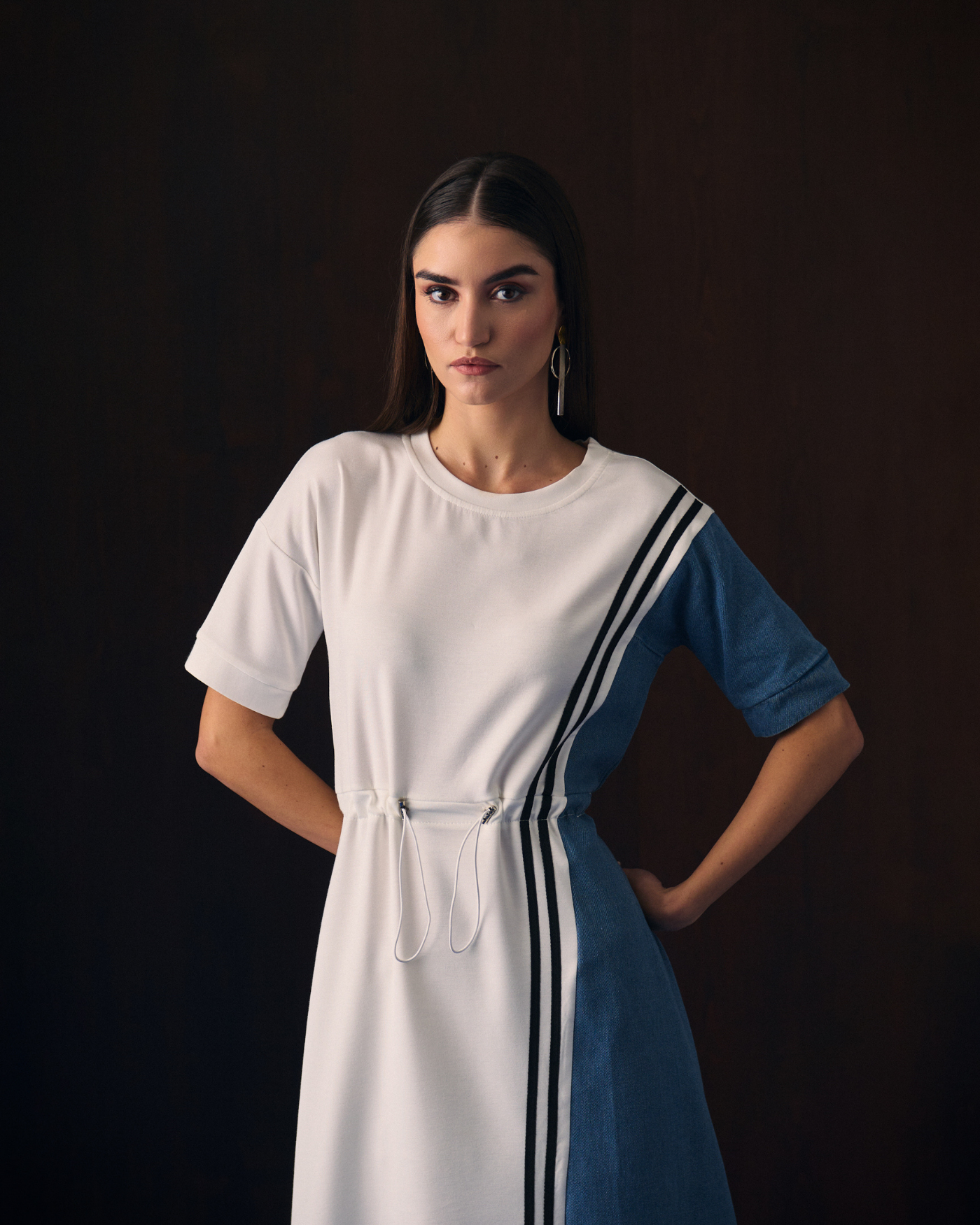 WHITE ERES DRESS