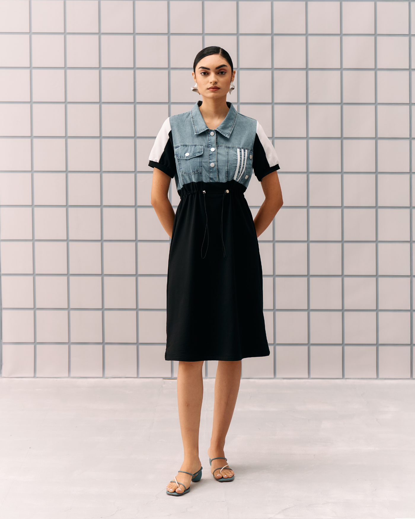 BLACK HELEXA DRESS