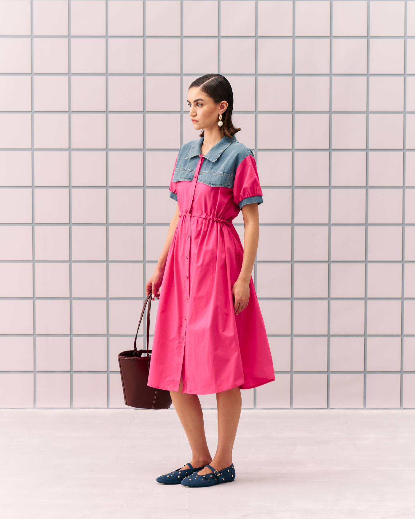 FUSCIA CORON DRESS