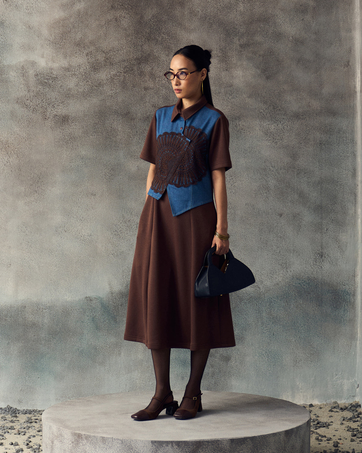 BROWN AVERY DRESS
