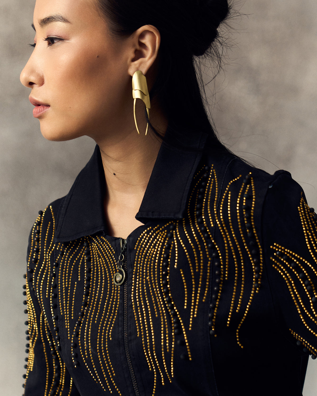 BLACK GANA DRESS