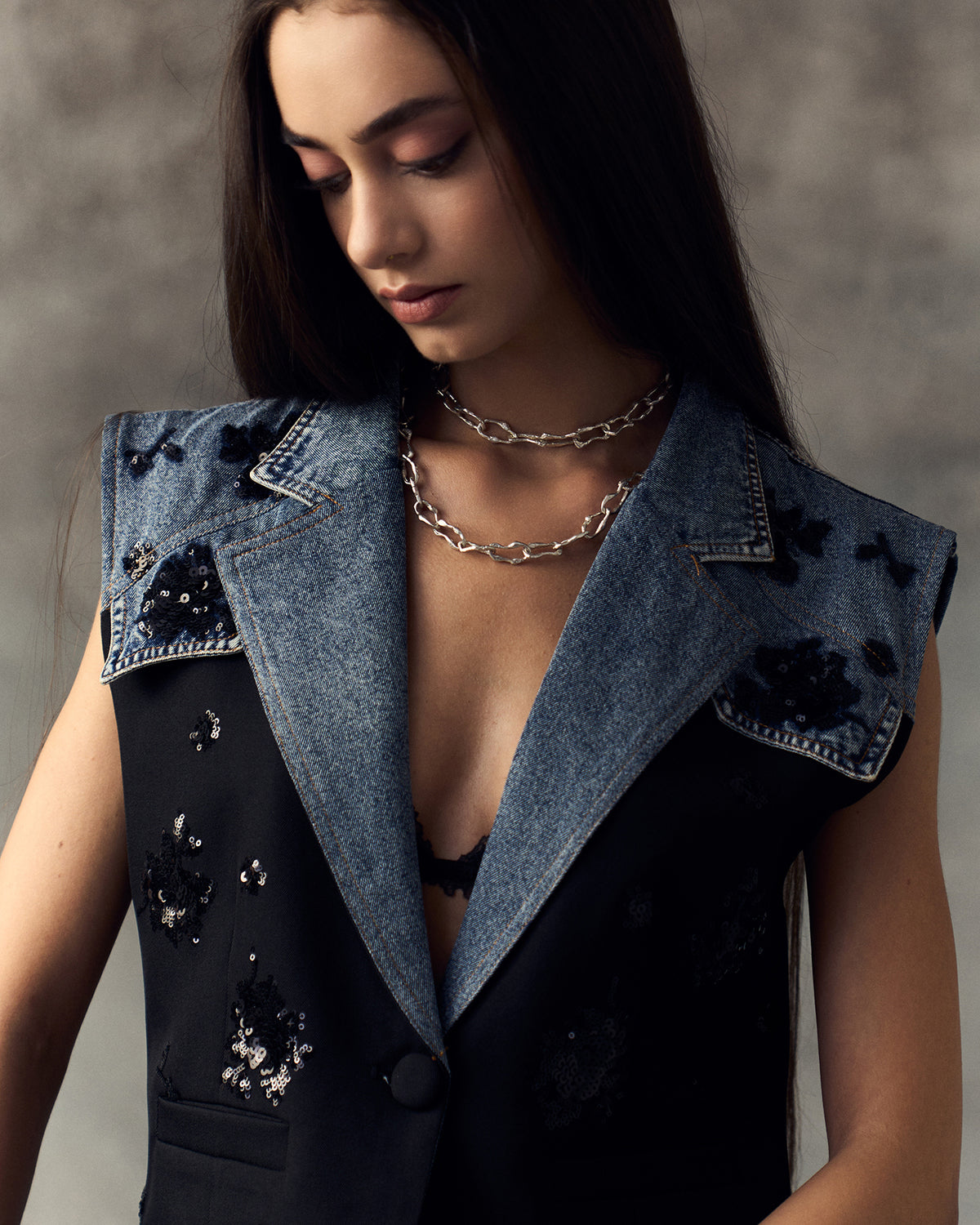 BLACK LORRA WAISTCOAT