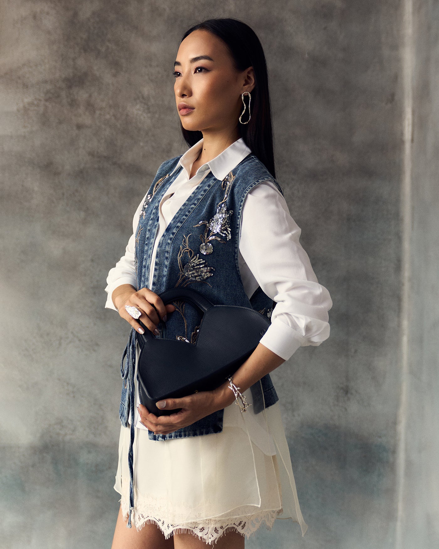 WHITE CORRA WAISTCOAT