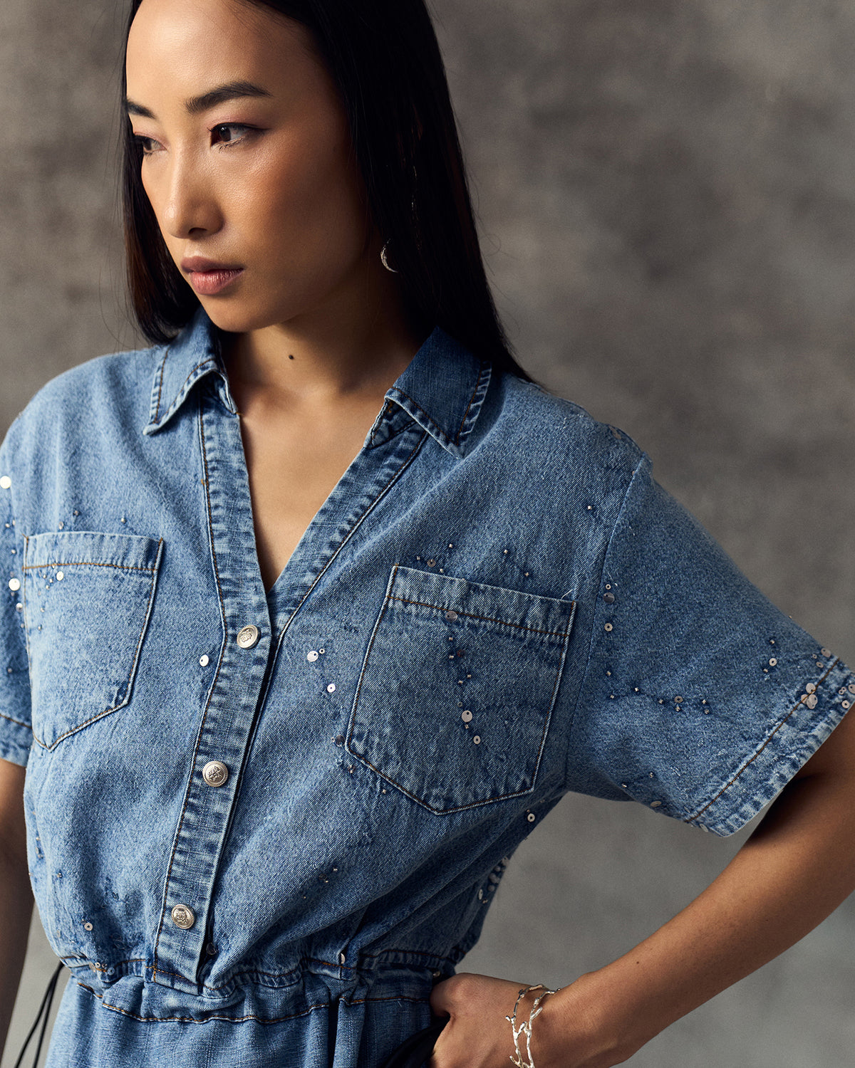 DENIM SHAYN DRESS
