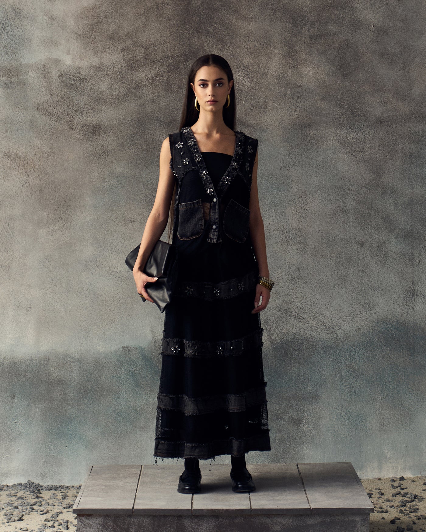 BLACK LABLYN SKIRT SET