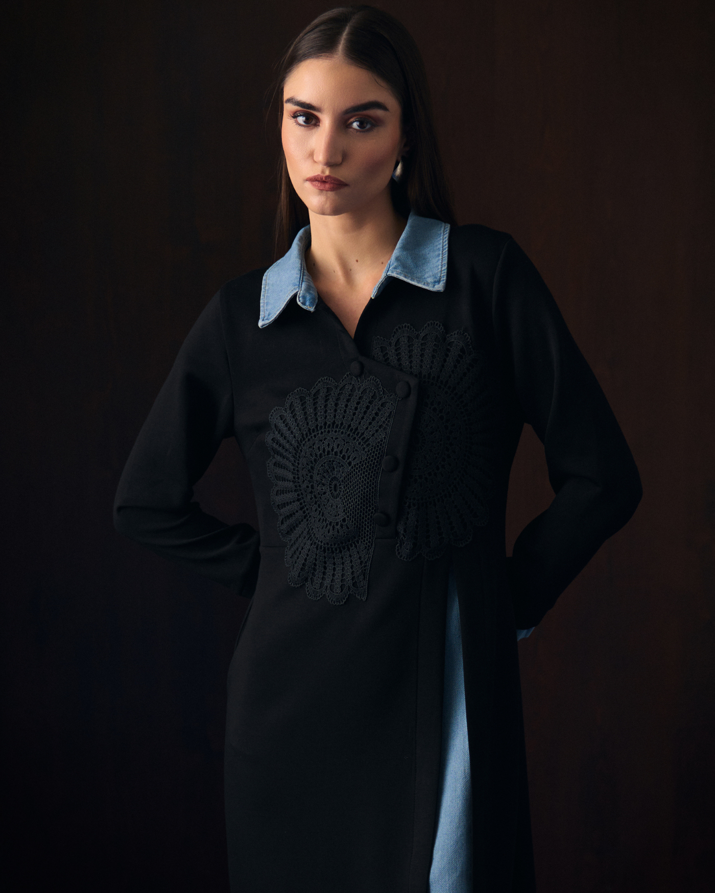 BLACK LINEA DRESS