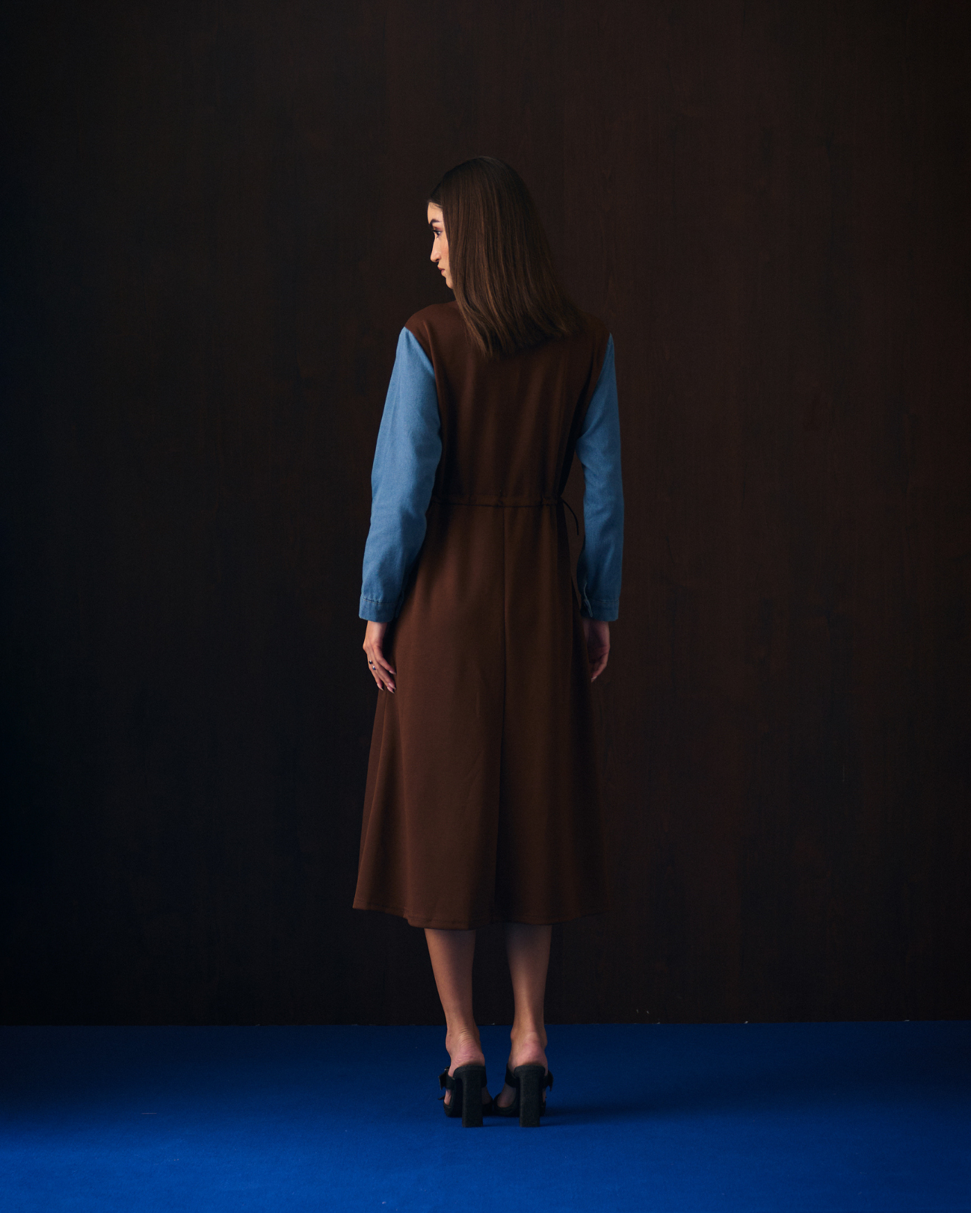 BROWN COSMICS DRESS