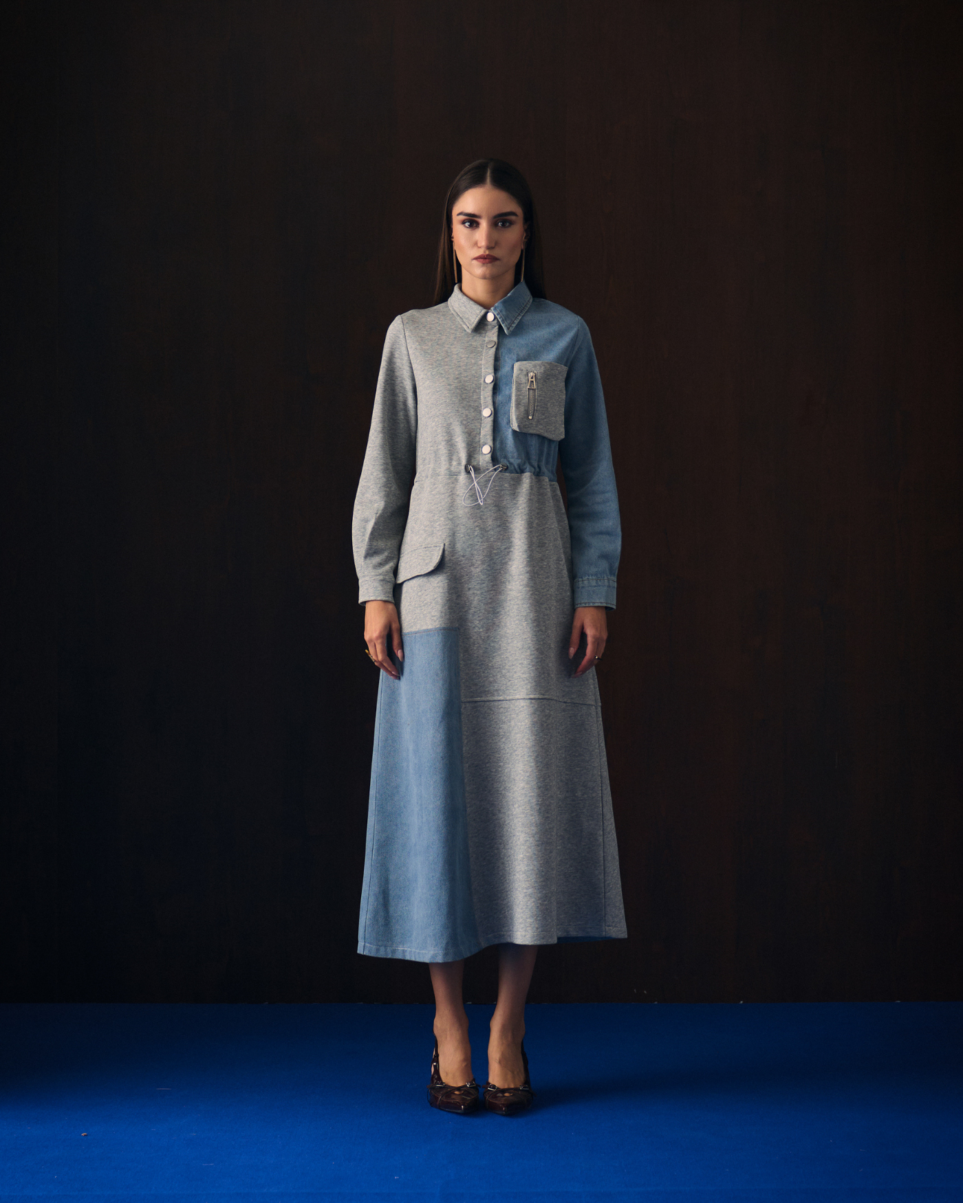 GREY SAFIYA DRESS