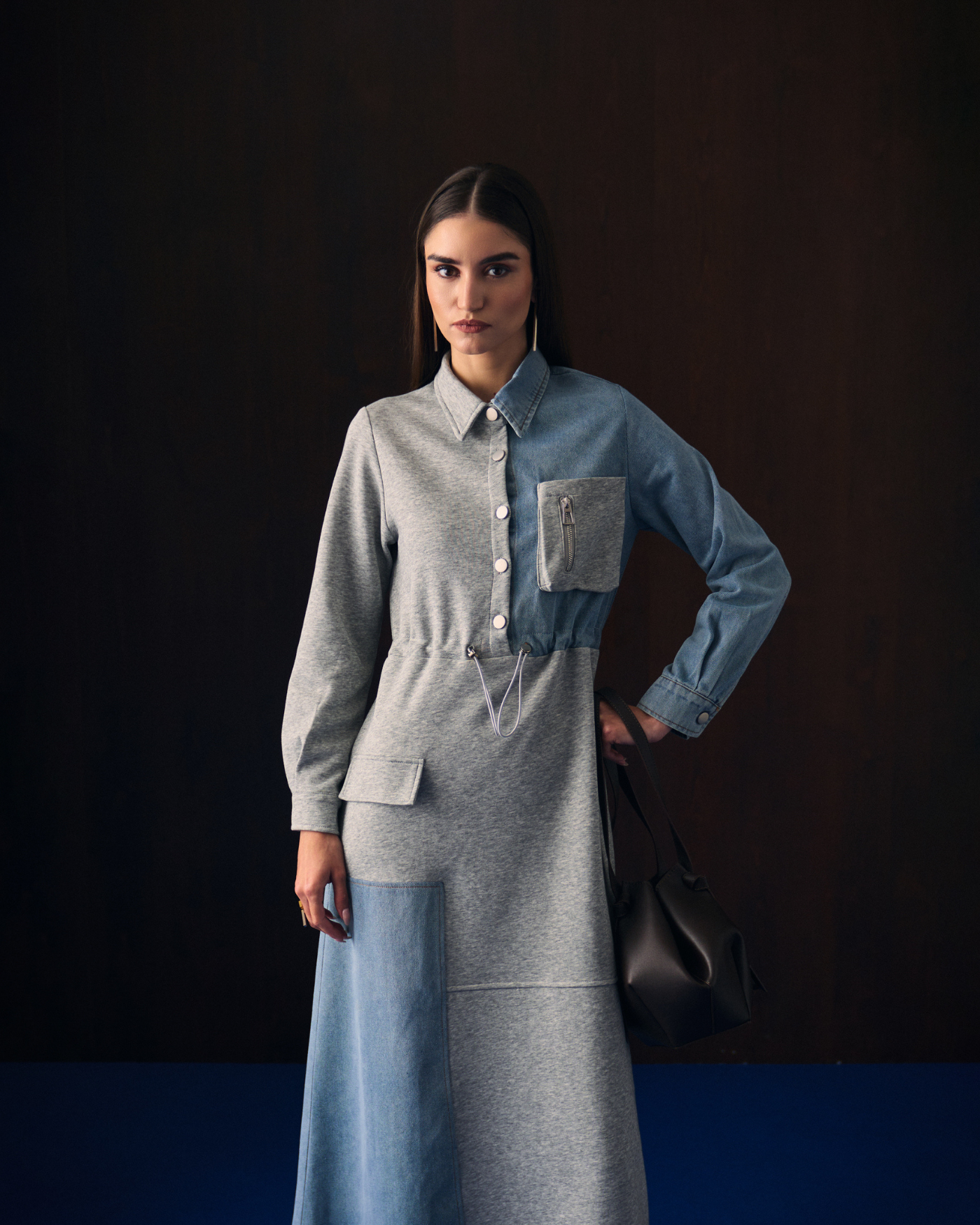 GREY SAFIYA DRESS
