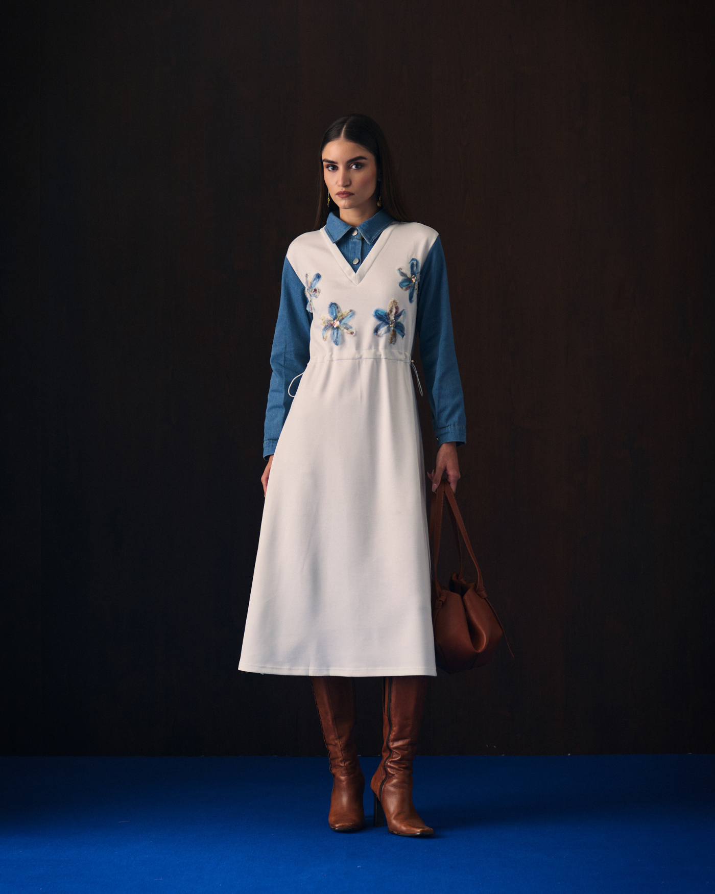 WHITE COSMICS DRESS