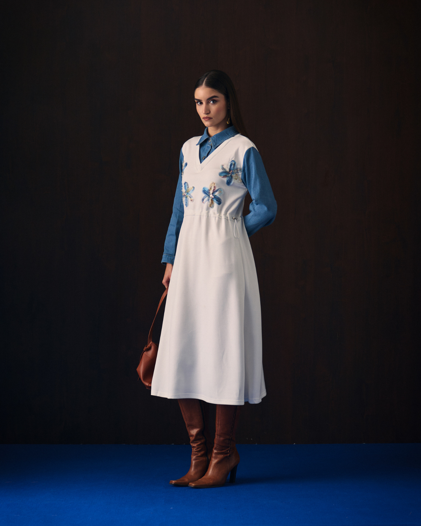 WHITE COSMICS DRESS