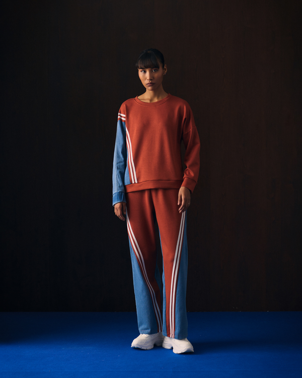 ORANGE VALTI COORD SET