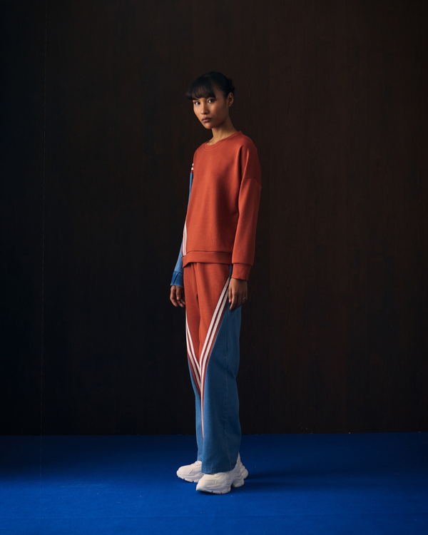 ORANGE VALTI COORD SET