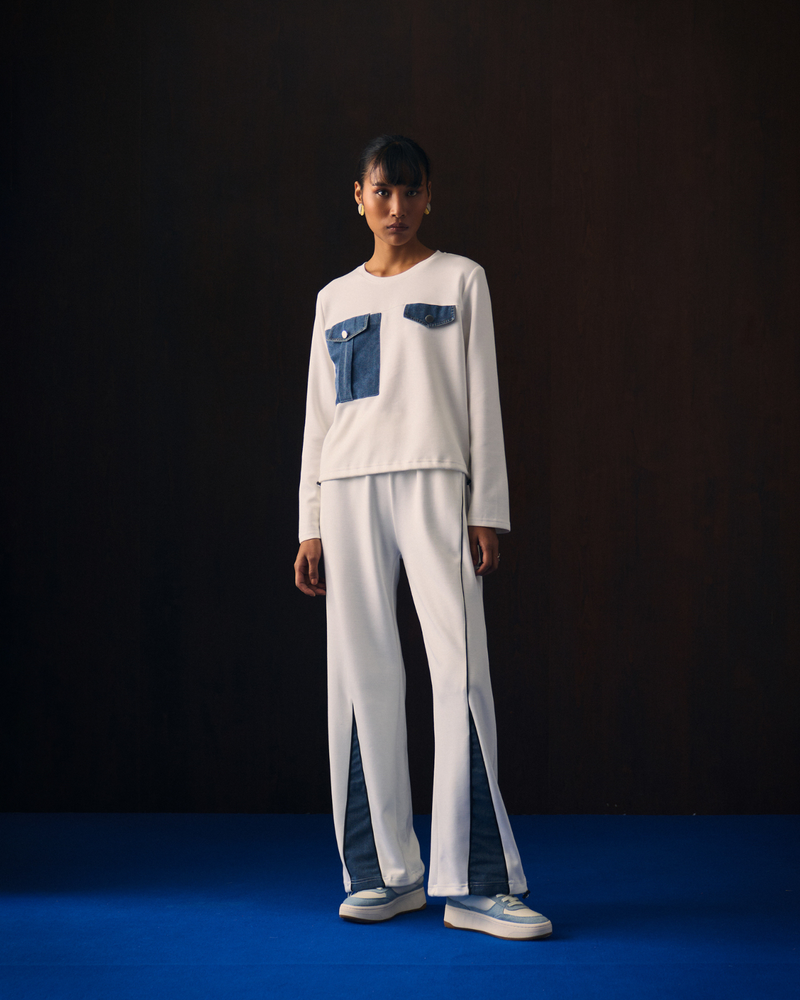 WHITE VELIZIA COORD SET