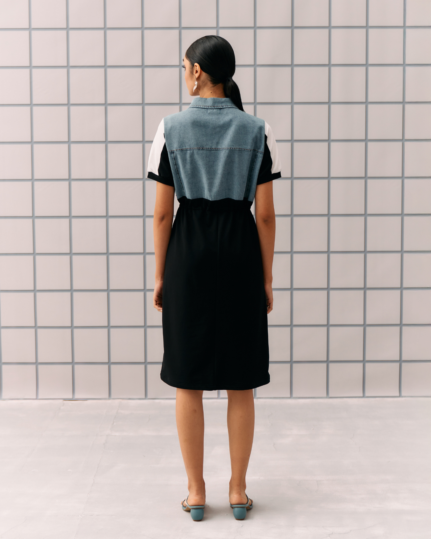 BLACK HELEXA DRESS