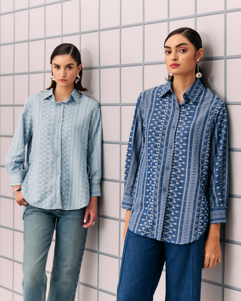 DARK BLUE ALEMAI SHIRT