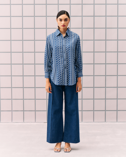 DARK BLUE ALEMAI SHIRT