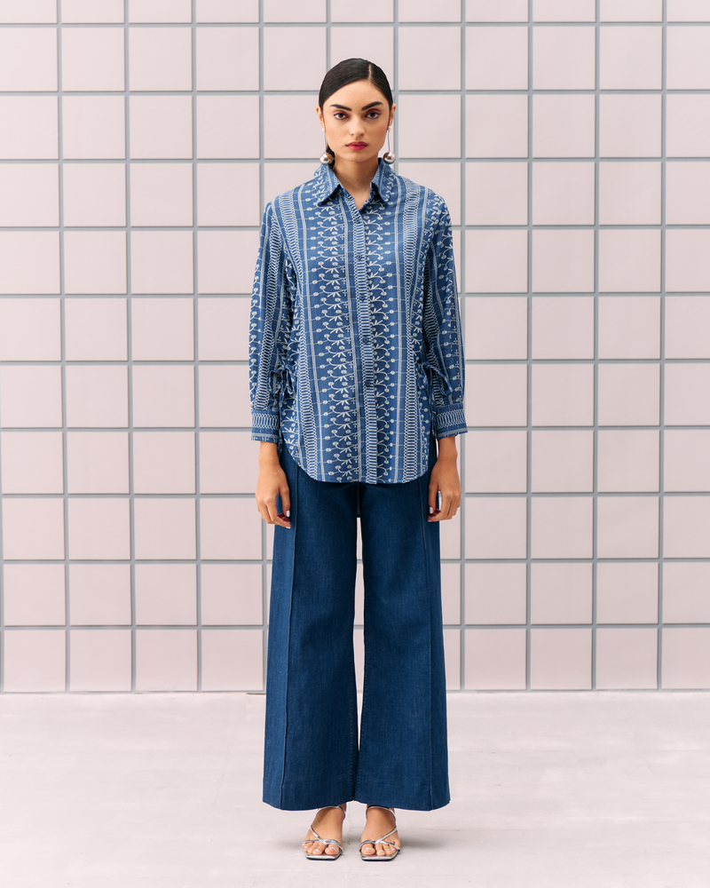 DARK BLUE ALEMAI SHIRT