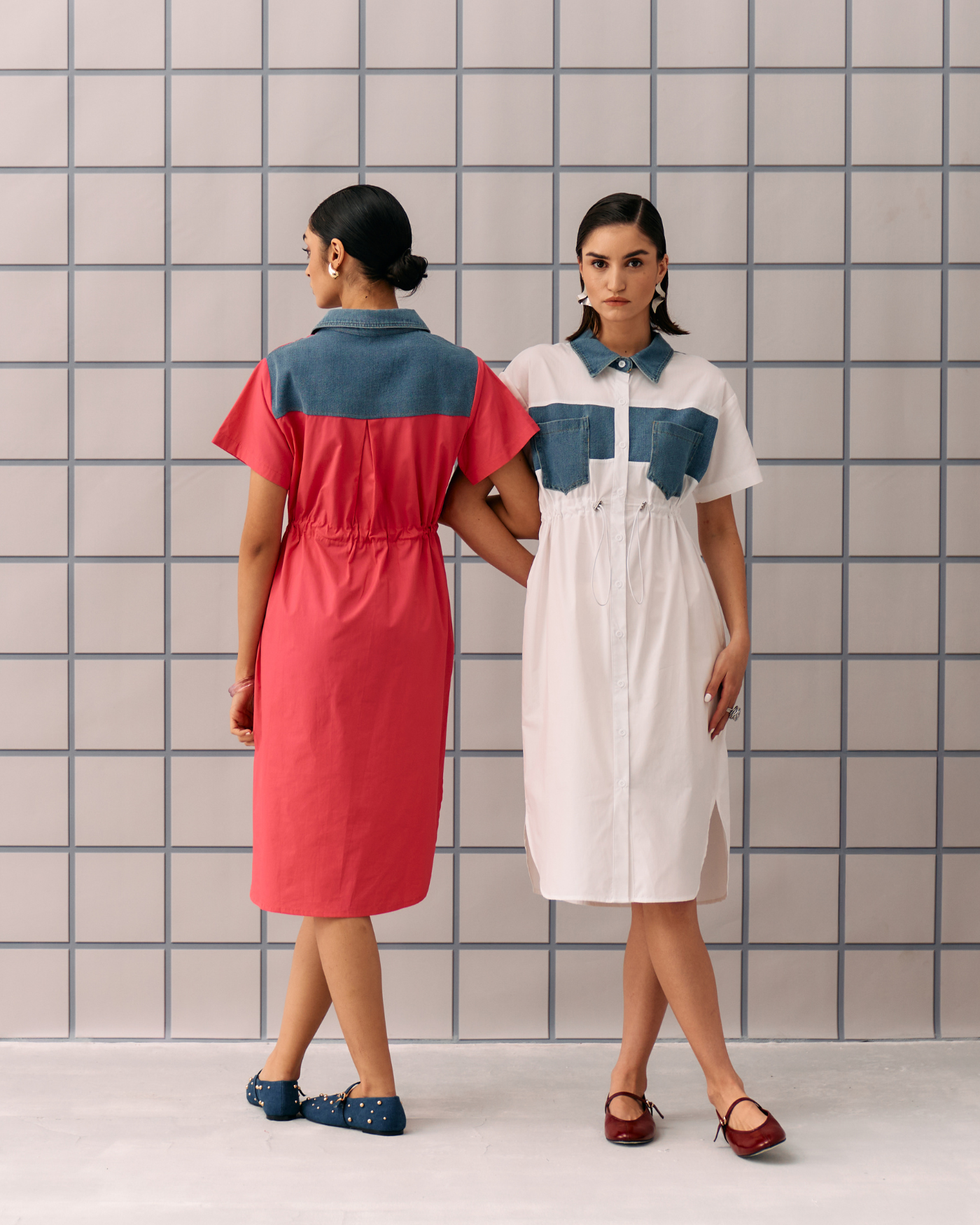 WHITE ALLES DRESS