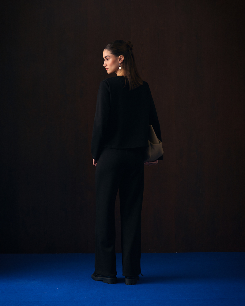 BLACK VELIZIA COORD SET