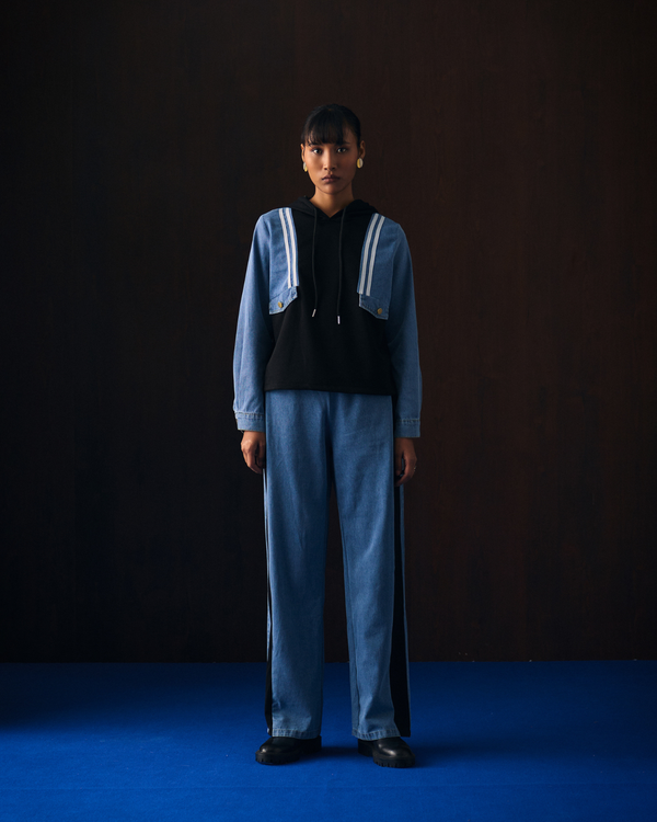 BLACK CASTELLIA COORD SET