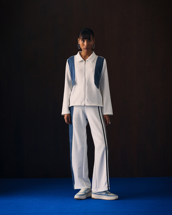 WHITE JULIETT  COORD SET