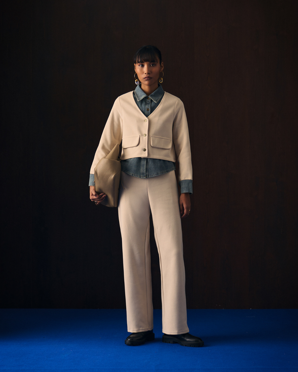 BEIGE CLAUDER COORD SET