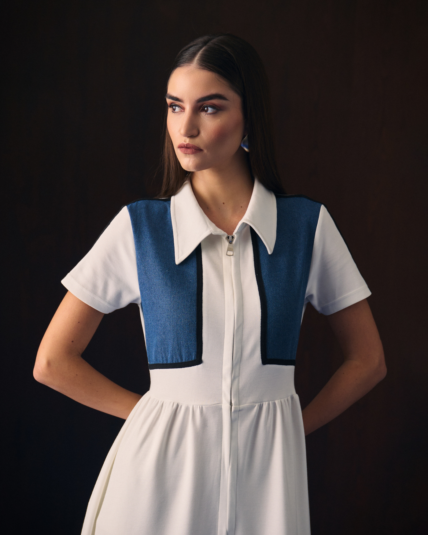 WHITE ALIA DRESS
