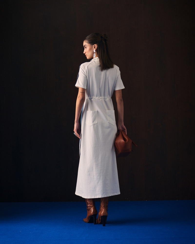 WHITE CAGLIARI DRESS