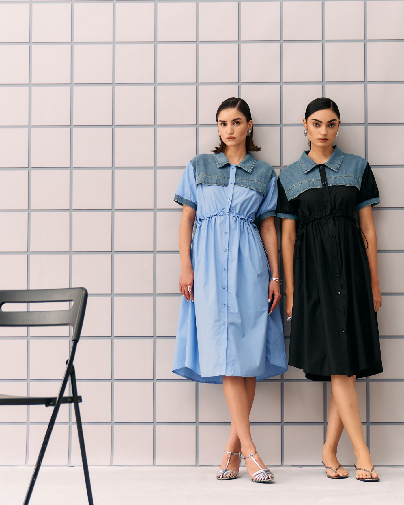 POWDER BLUE CORON DRESS