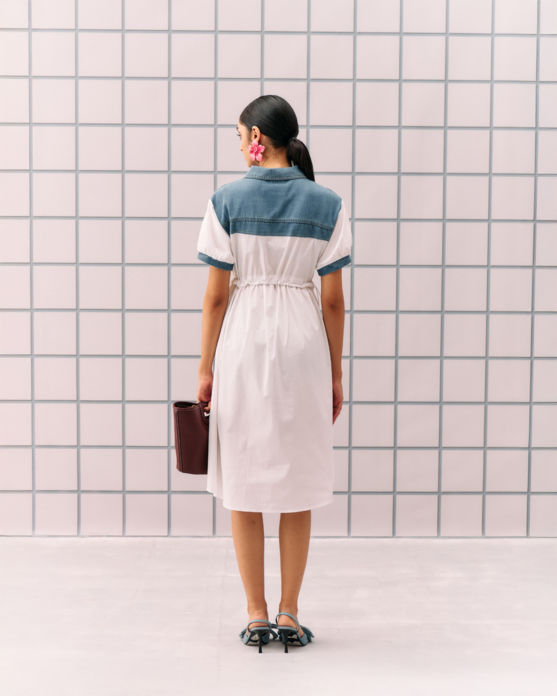 WHITE CORON DRESS