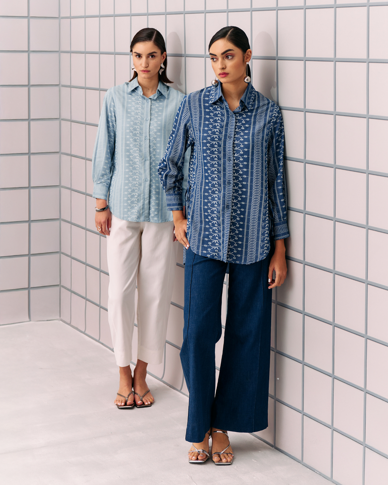DARK BLUE ALEMAI SHIRT