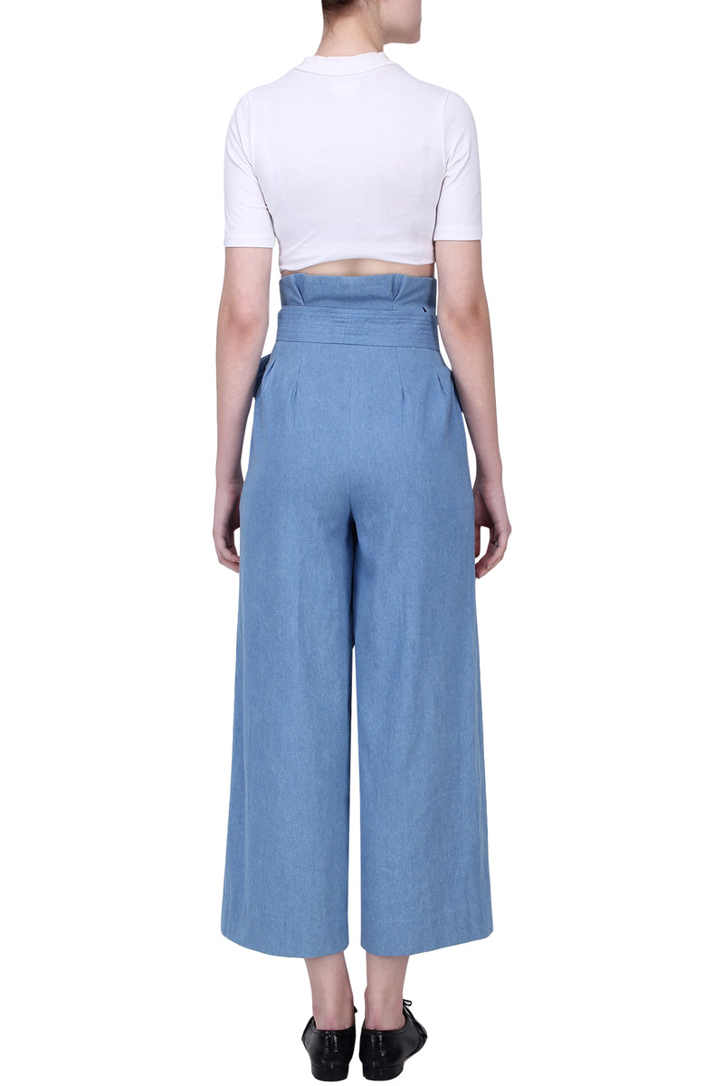 SKY BLUE HIGH WAISTED PANT