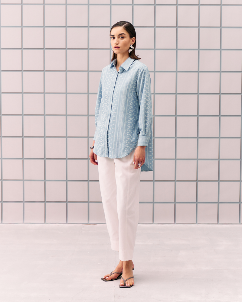 SKY BLUE ALEMAI SHIRT