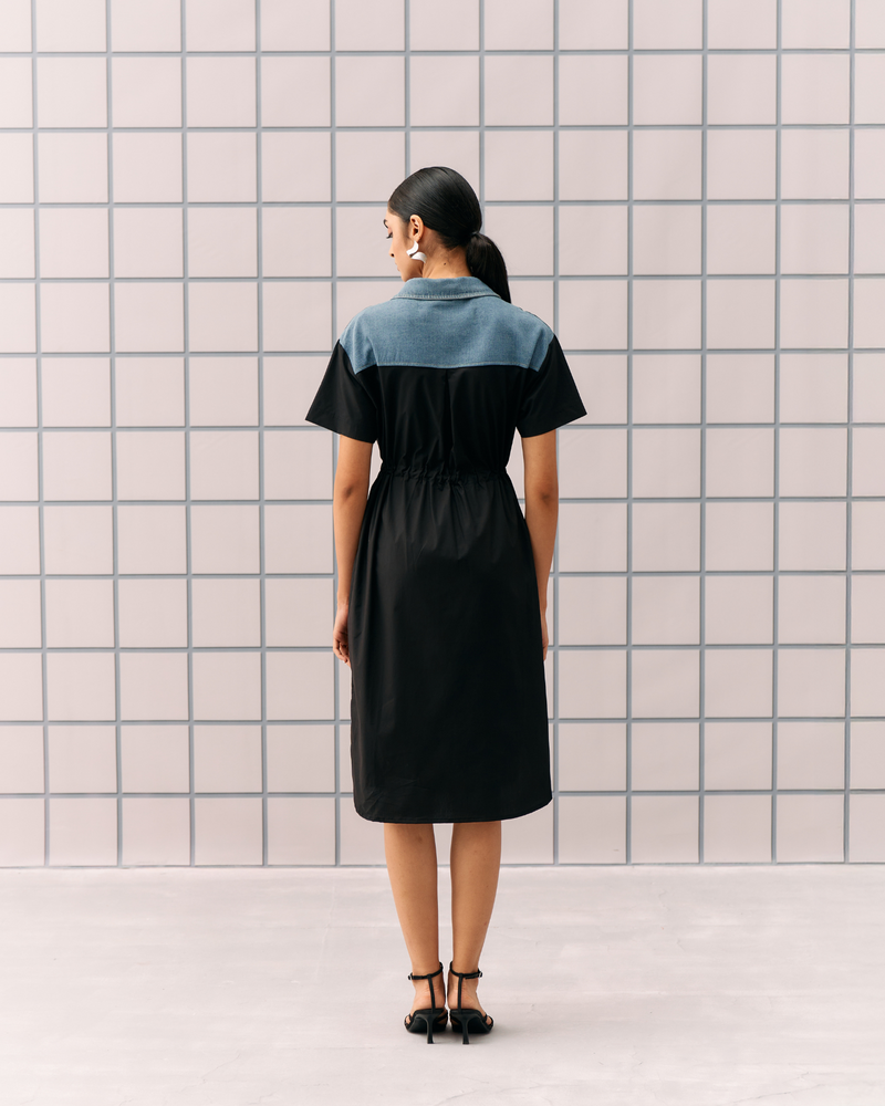 BLACK ALLES DRESS