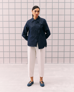 DARK BLUE ELANA SHIRT