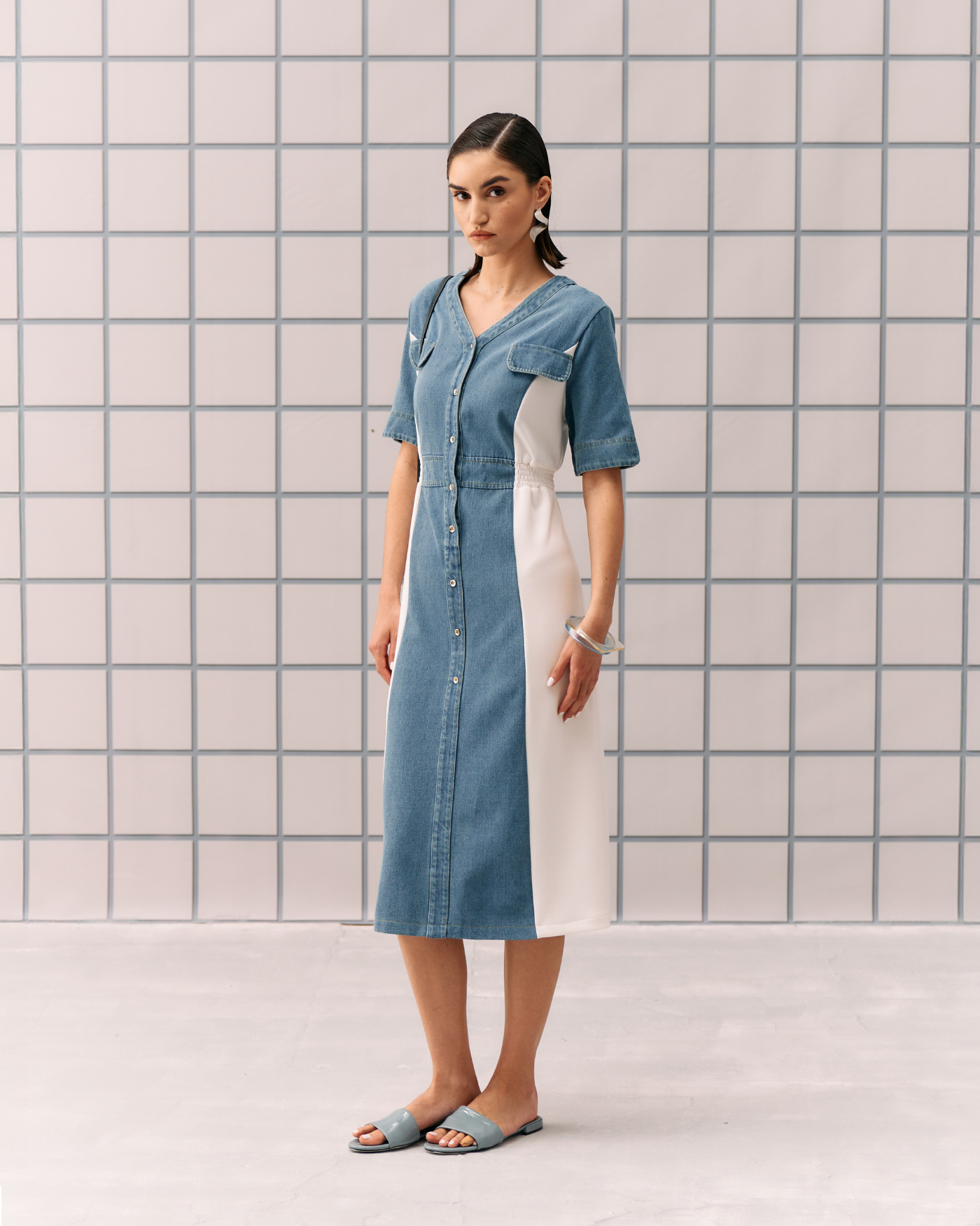 WHITE NIMALA DRESS