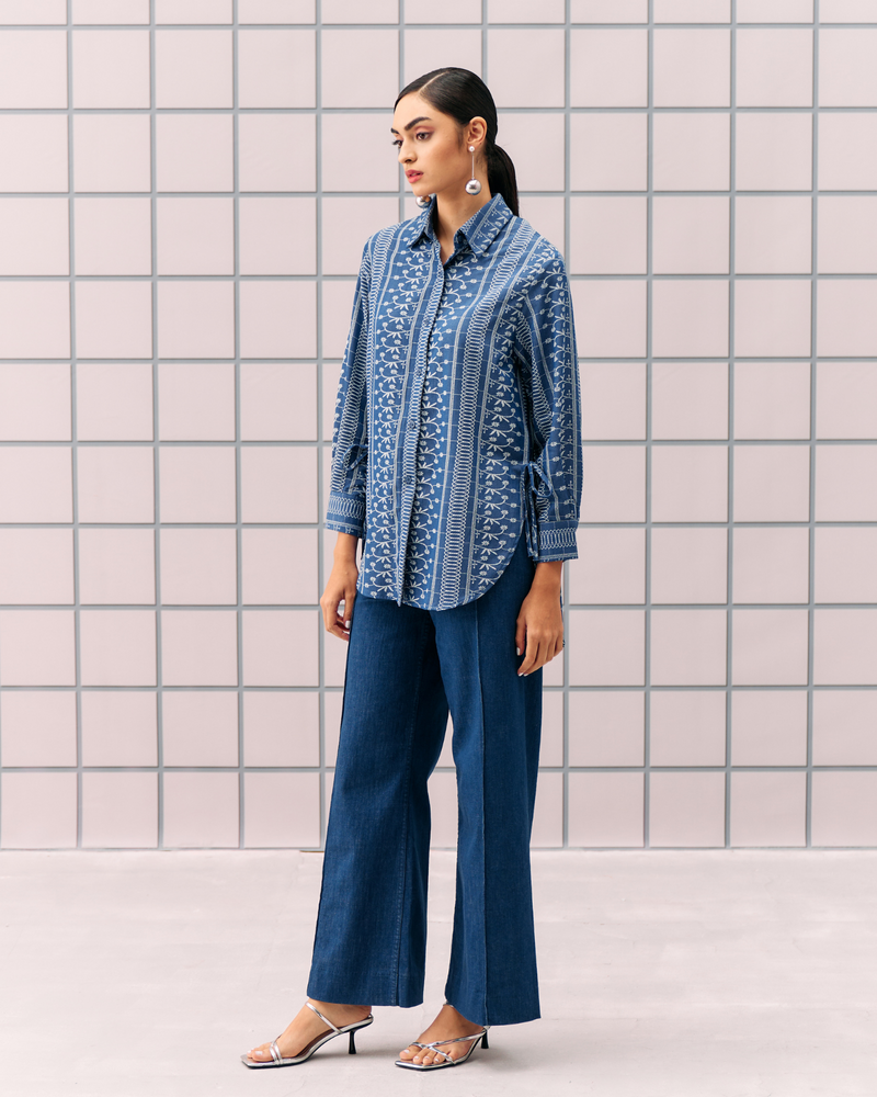 DARK BLUE ALEMAI SHIRT