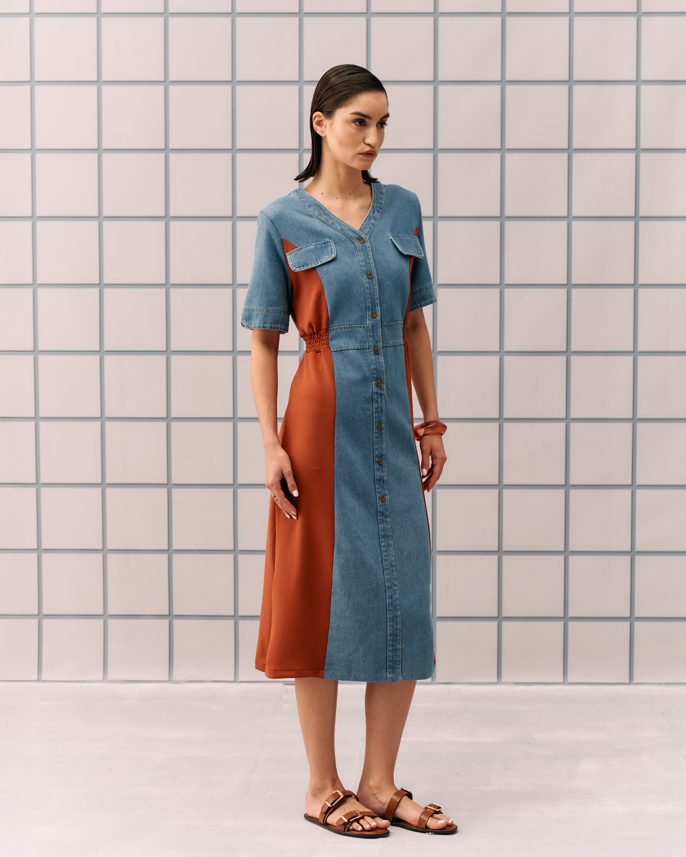 ORANGE NIMALA DRESS