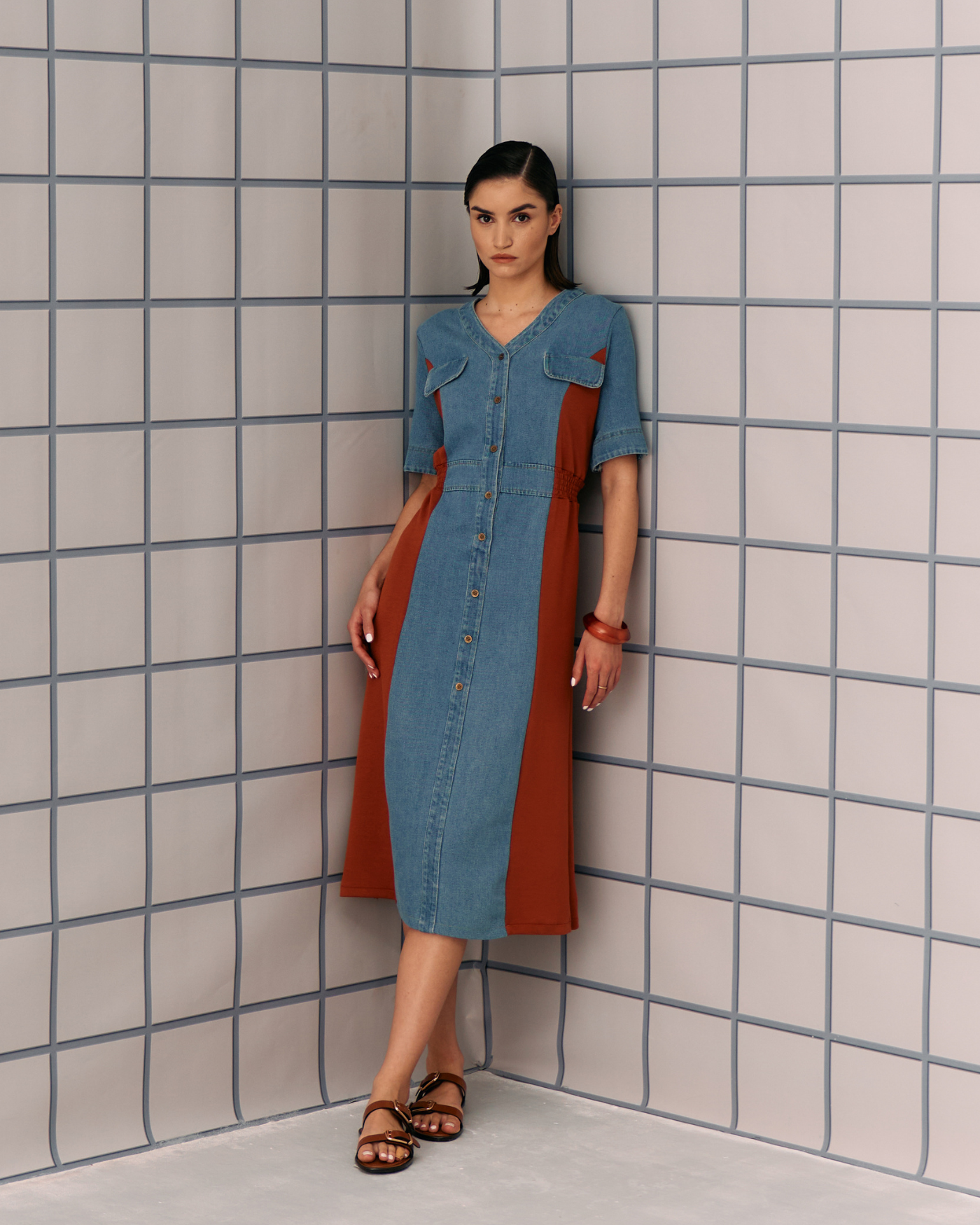 ORANGE NIMALA DRESS