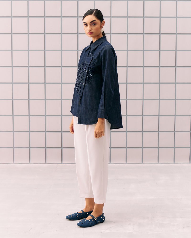 DARK BLUE ELANA SHIRT