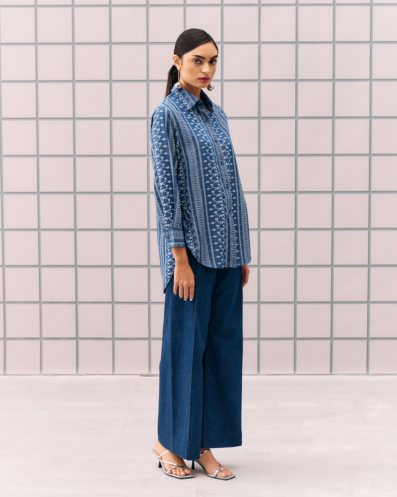 DARK BLUE ALEMAI SHIRT
