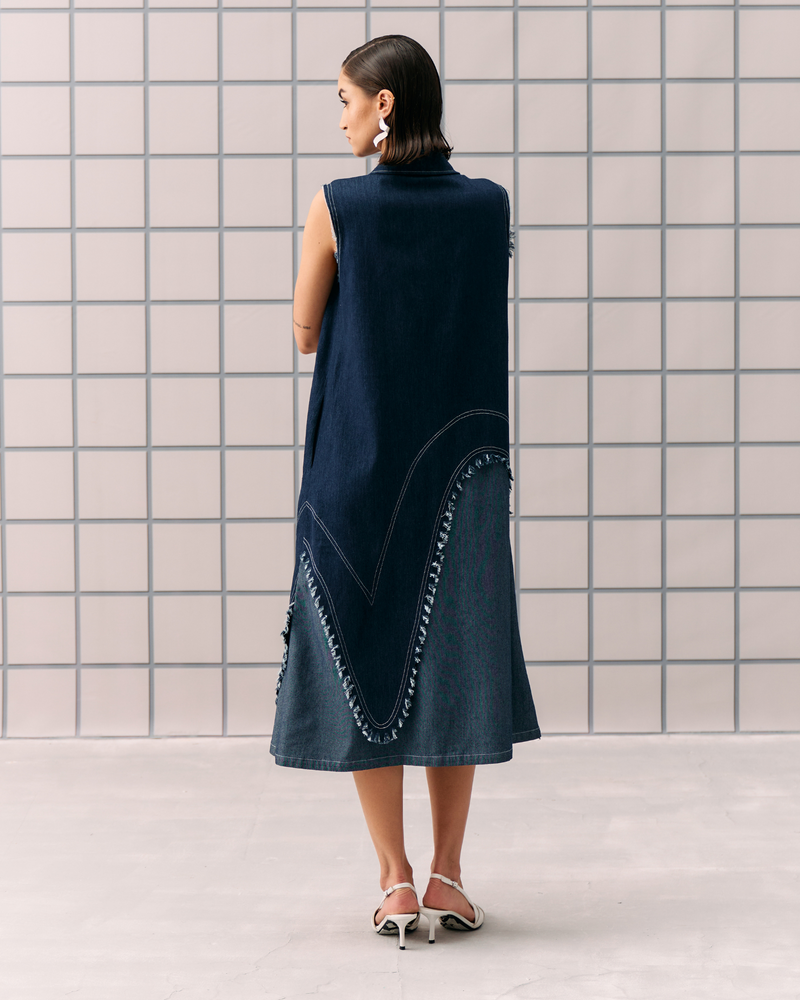 BLUE ARELLA DRESS