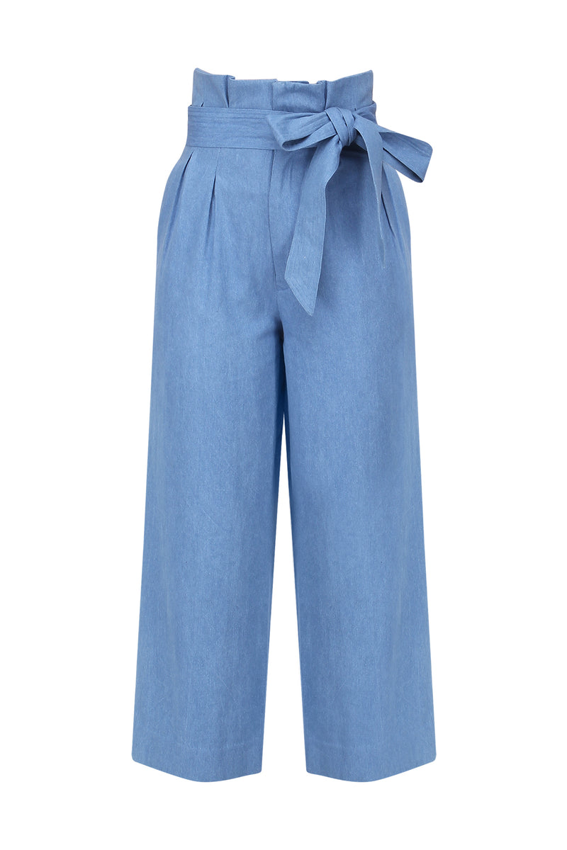 SKY BLUE HIGH WAISTED PANT