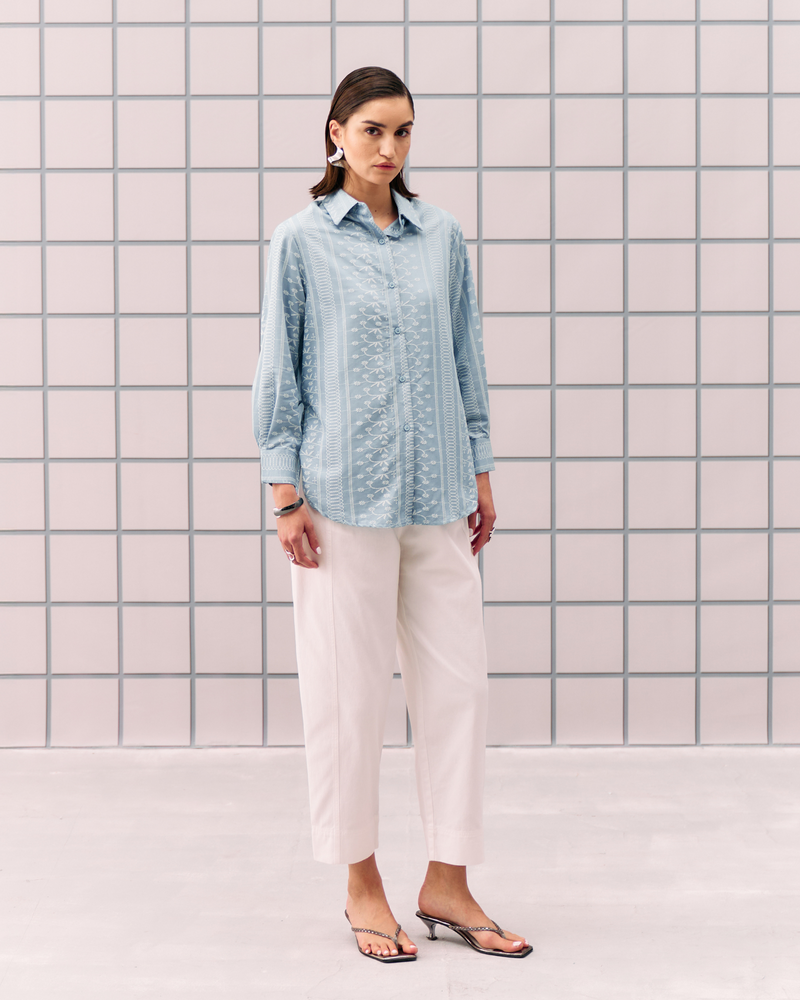 SKY BLUE ALEMAI SHIRT