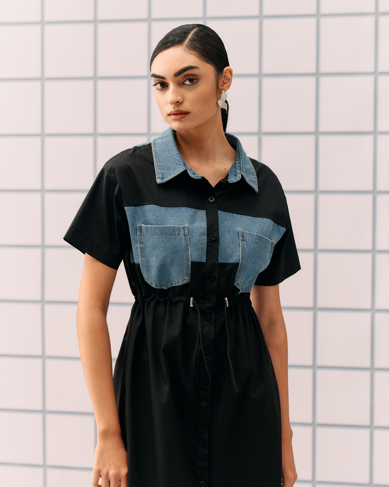 BLACK ALLES DRESS