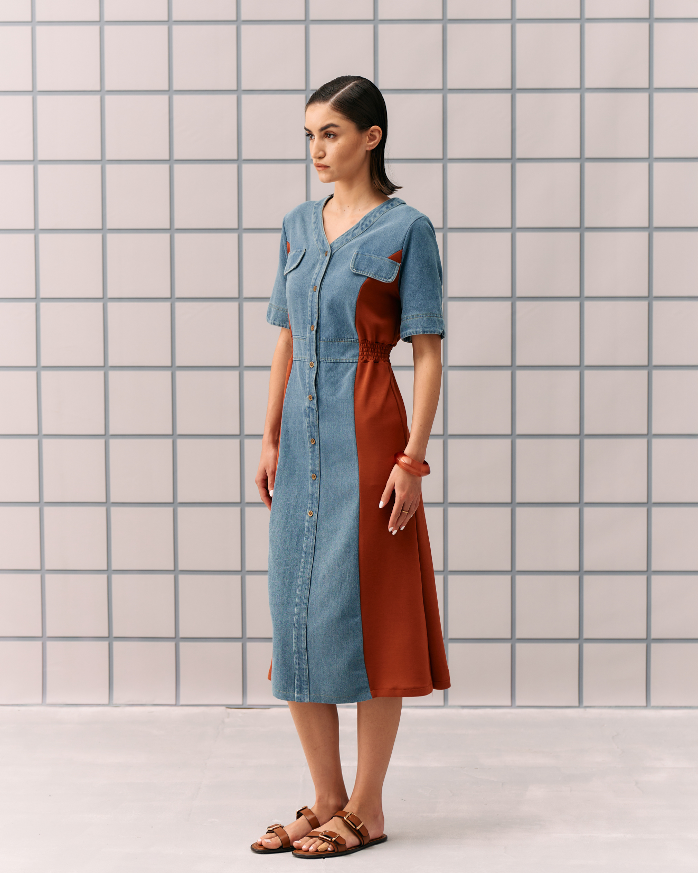 ORANGE NIMALA DRESS