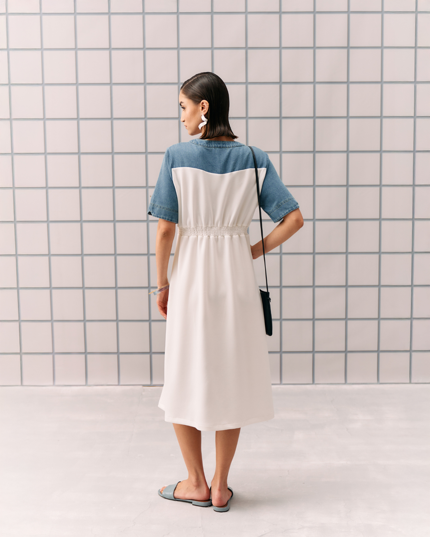 WHITE NIMALA DRESS