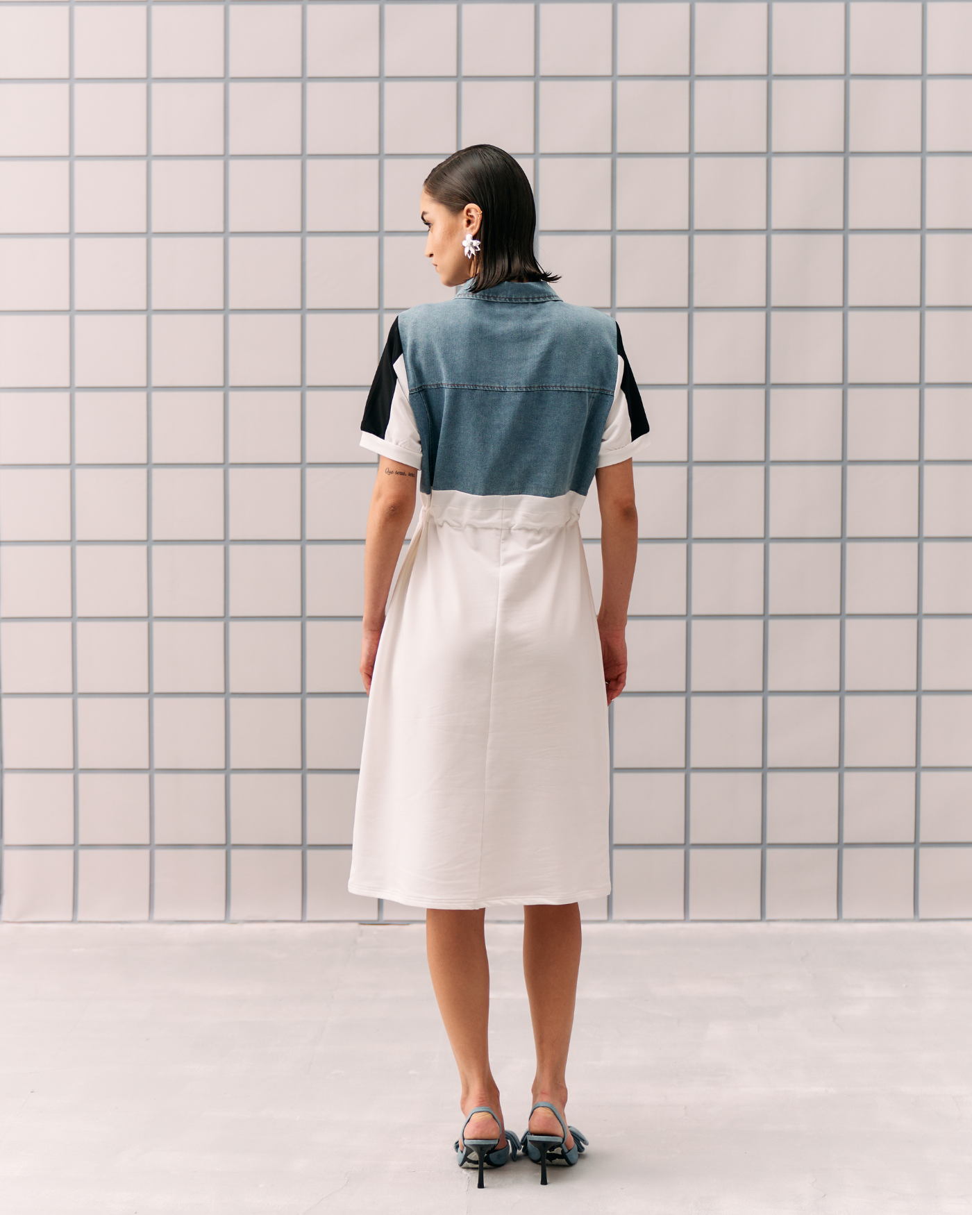 WHITE HELEXA DRESS
